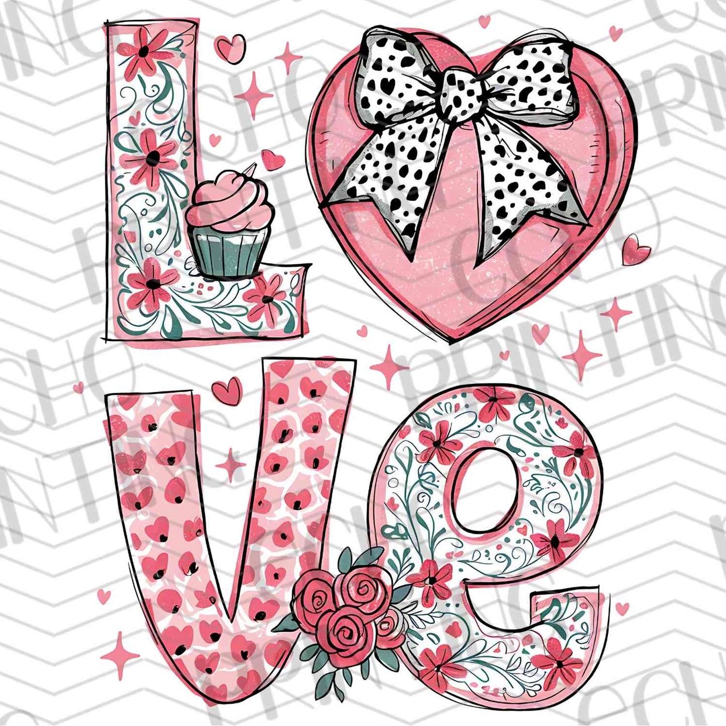 VLTG 156 - LOVE BLOCK LETTERS