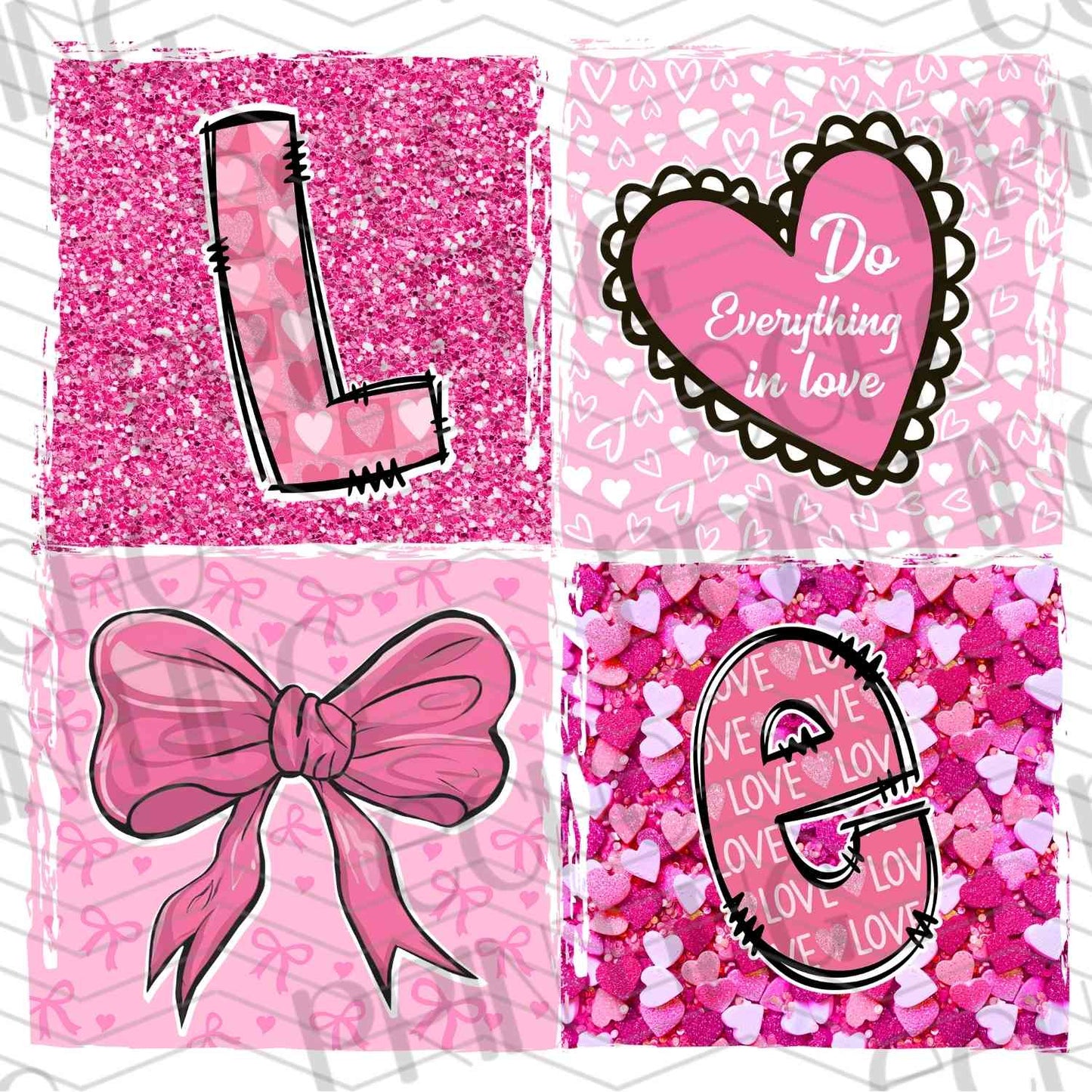 VLTG 223 - LOVE PINK BLOCKS