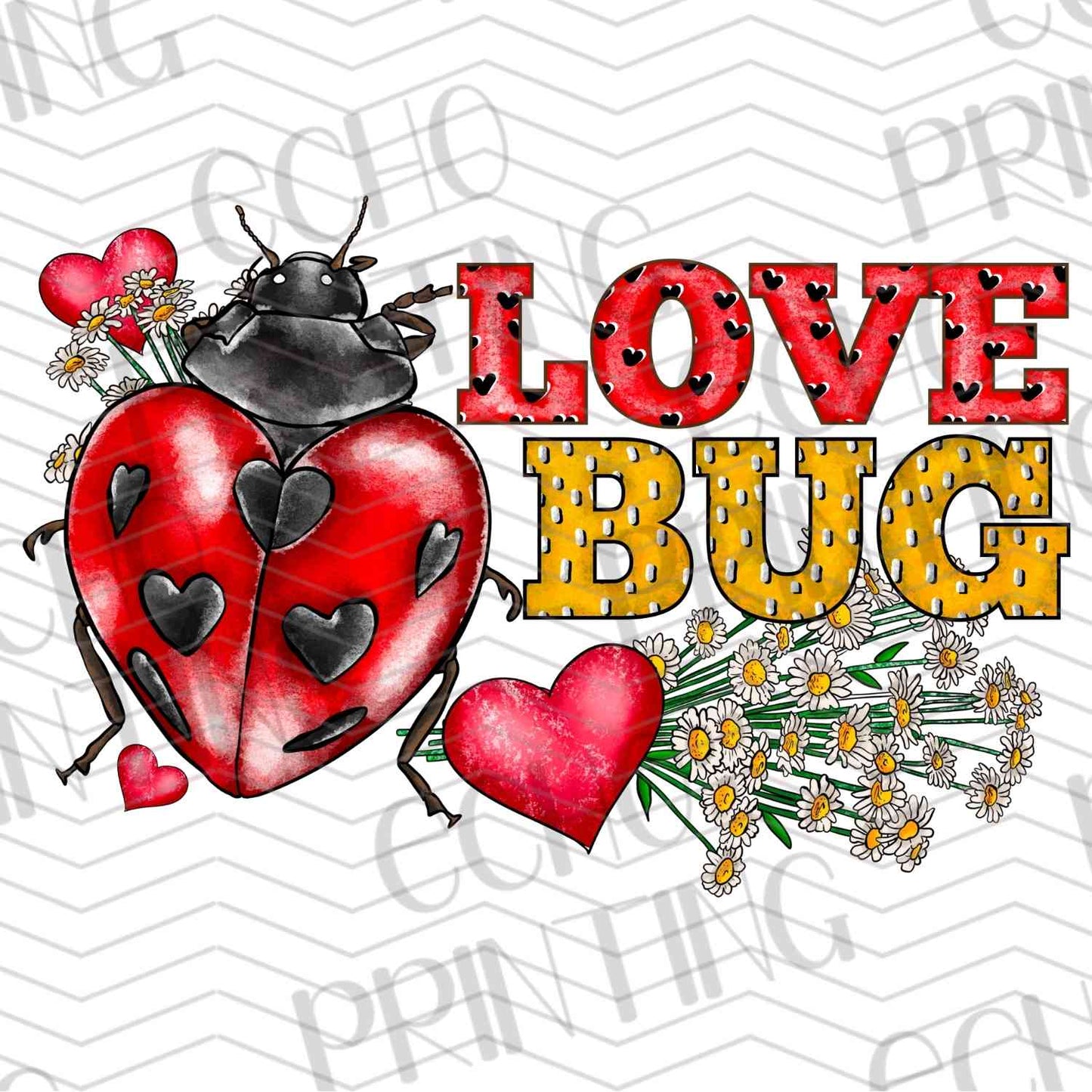 VLTG 436 - LOVE BUG RED HEARTS