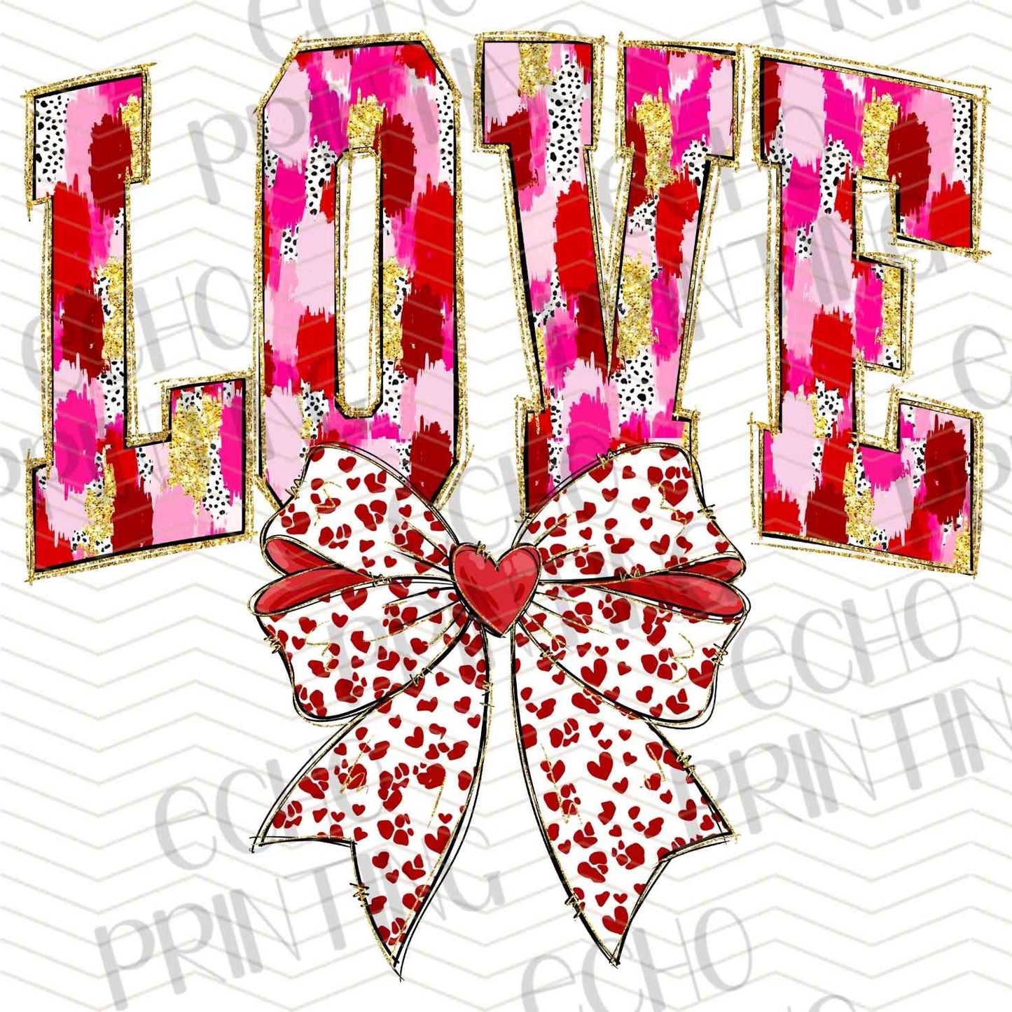 VLTG 705 - LOVE BOW LETTERING