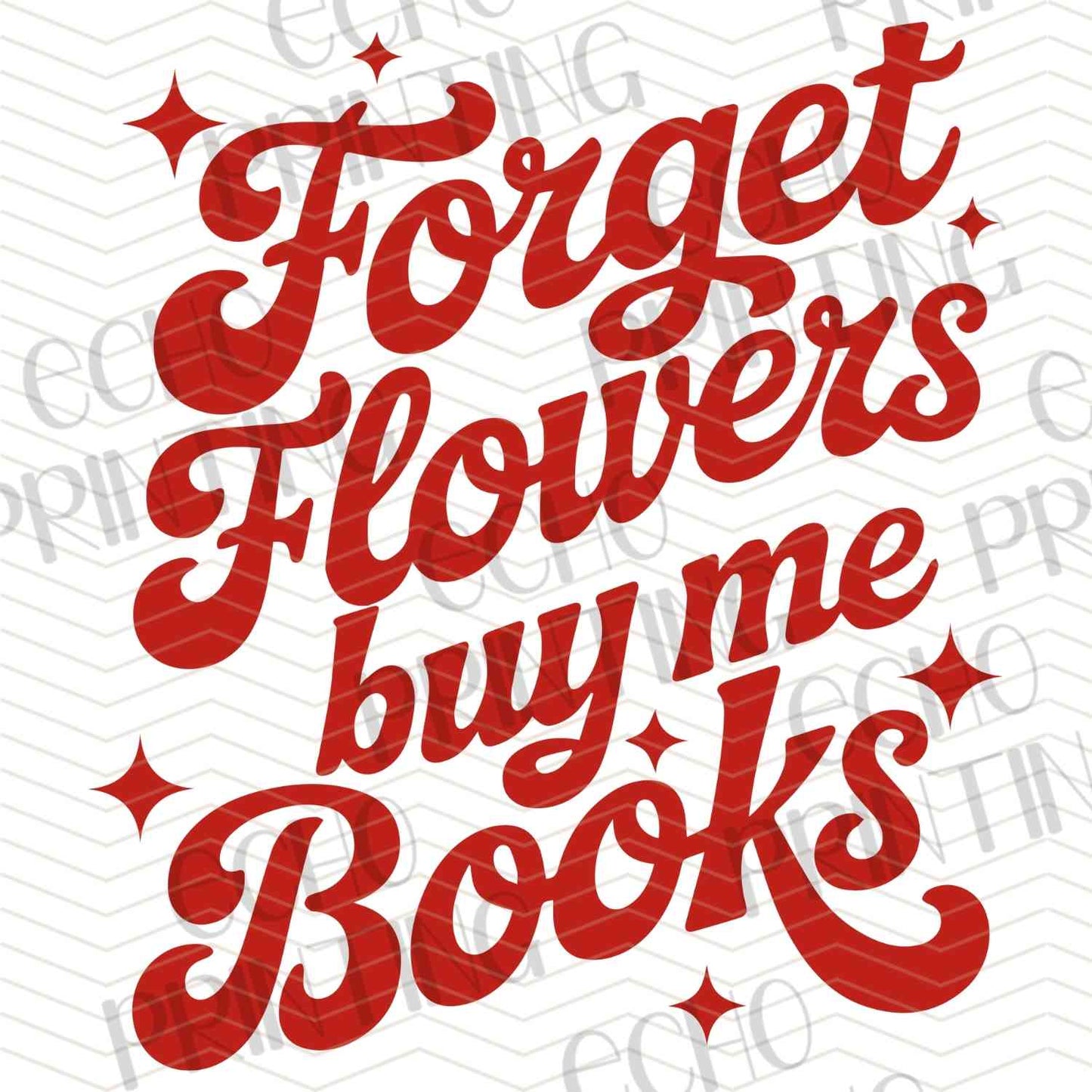 VLTG 708 – BOOKS OVER FLOWERS TEXT