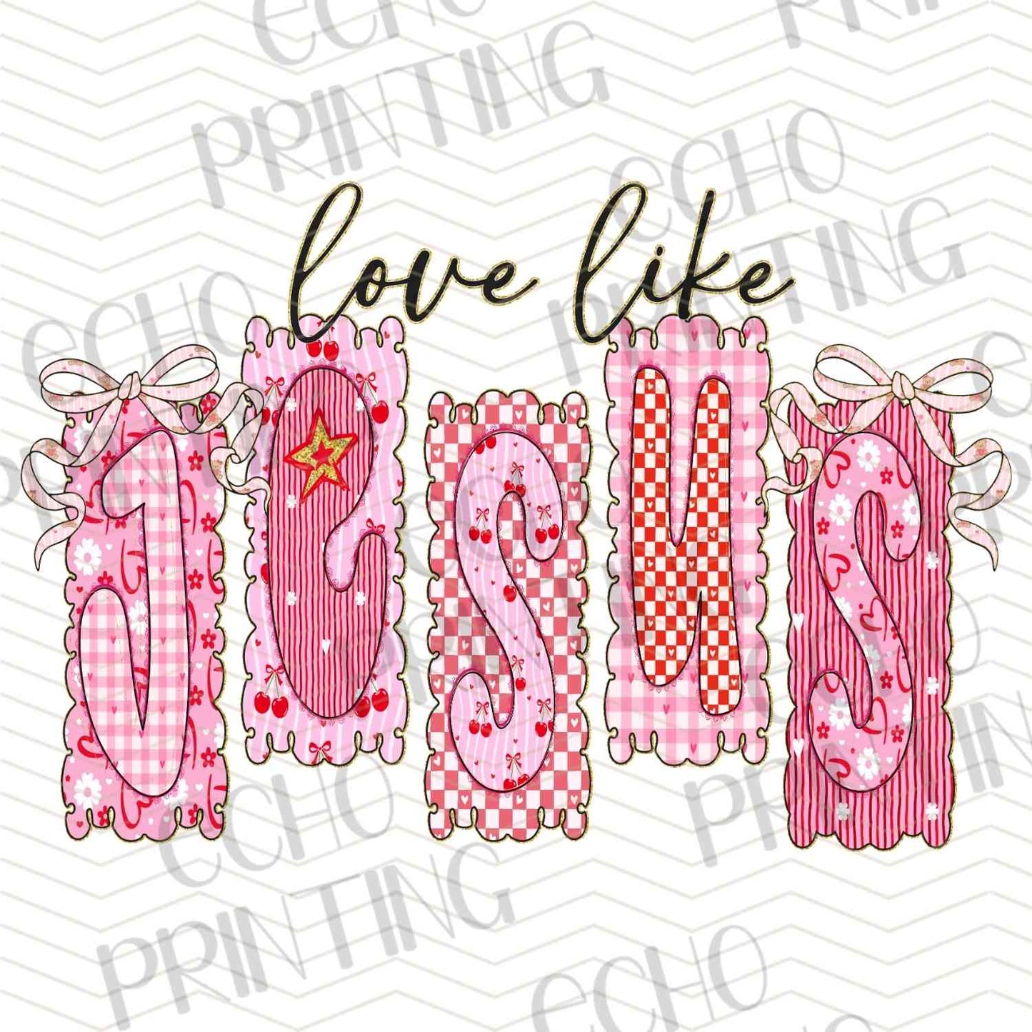 VLTG 757 - LOVE FAITH BLOCK TEXT
