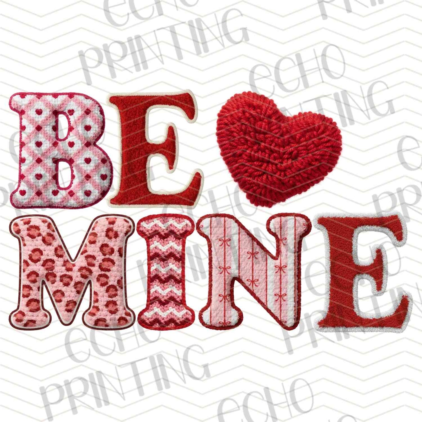 VLTG 762 - BE MINE HEART TEXT