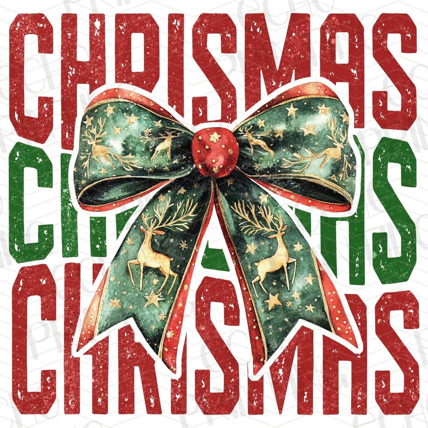 WNXM 119 – CLASSIC HOLIDAY TEXT WITH BOW