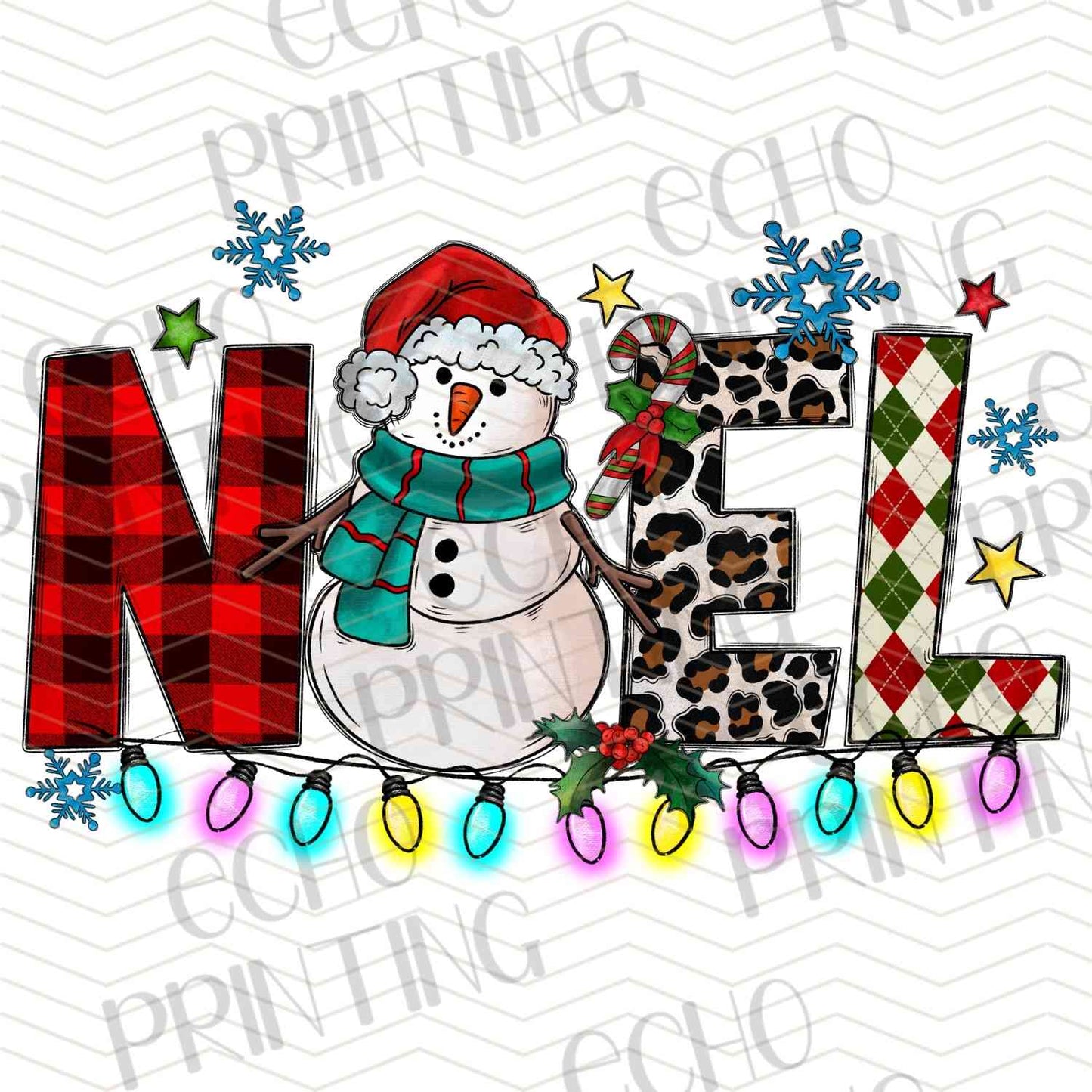 WNXM 216 - NOEL SNOWMAN RED LEOPARD