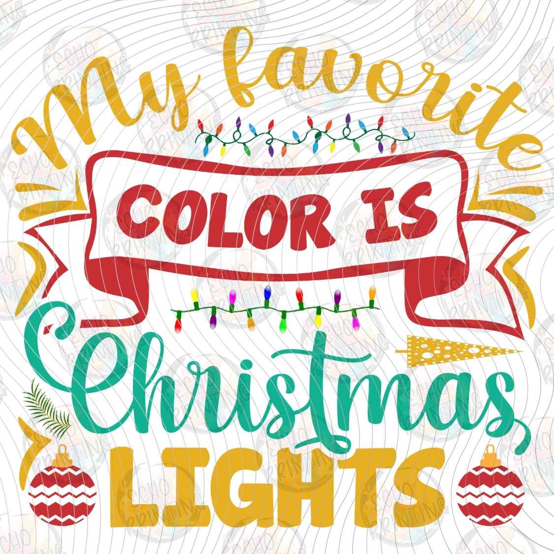WNXM 2955 - CHRISTMAS LIGHTS FAVORITE COLOR