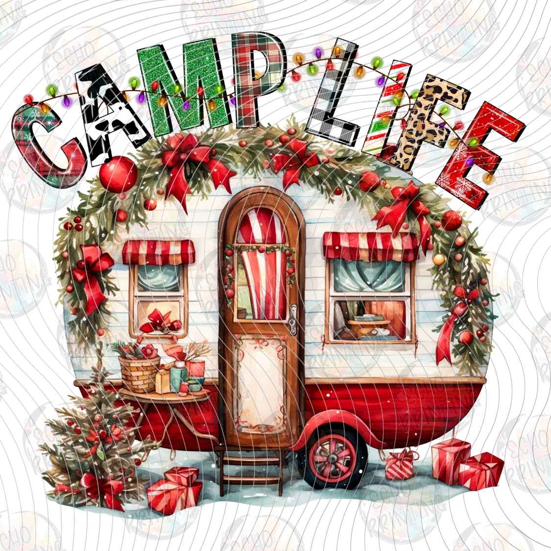 WNXM 3064 - CHRISTMAS CAMPER TRAILER