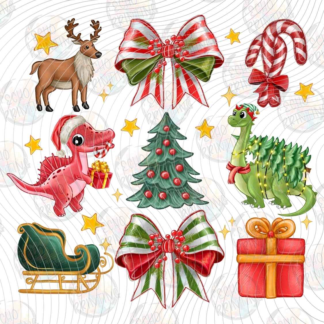 WNXM 3093 - CHRISTMAS BOWS COLLAGE