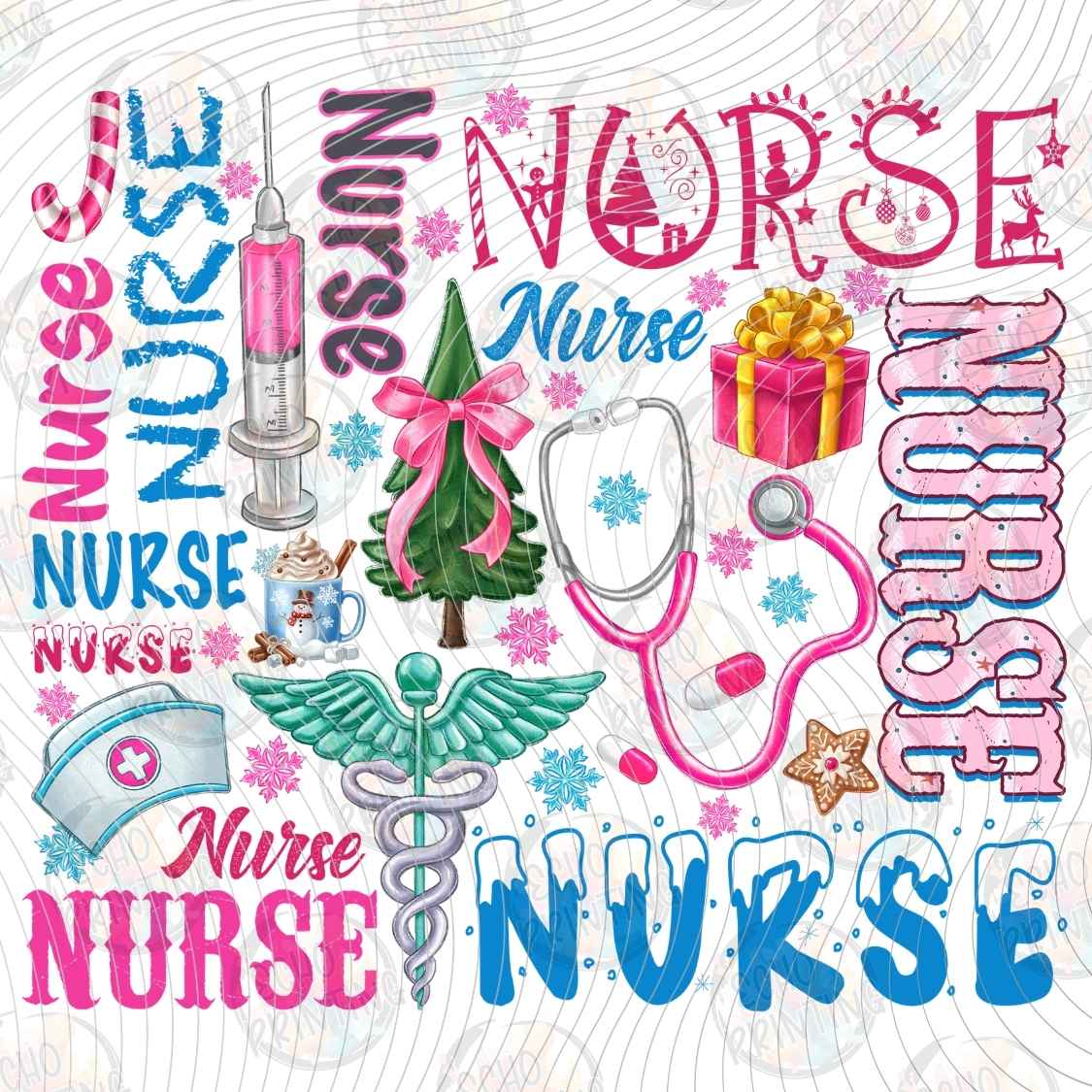 WNXM 3122 - NURSE CHRISTMAS COLLAGE