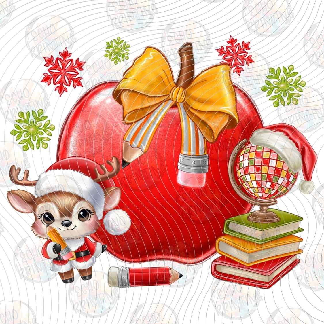 WNXM 3139 - TEACHER CHRISTMAS APPLE