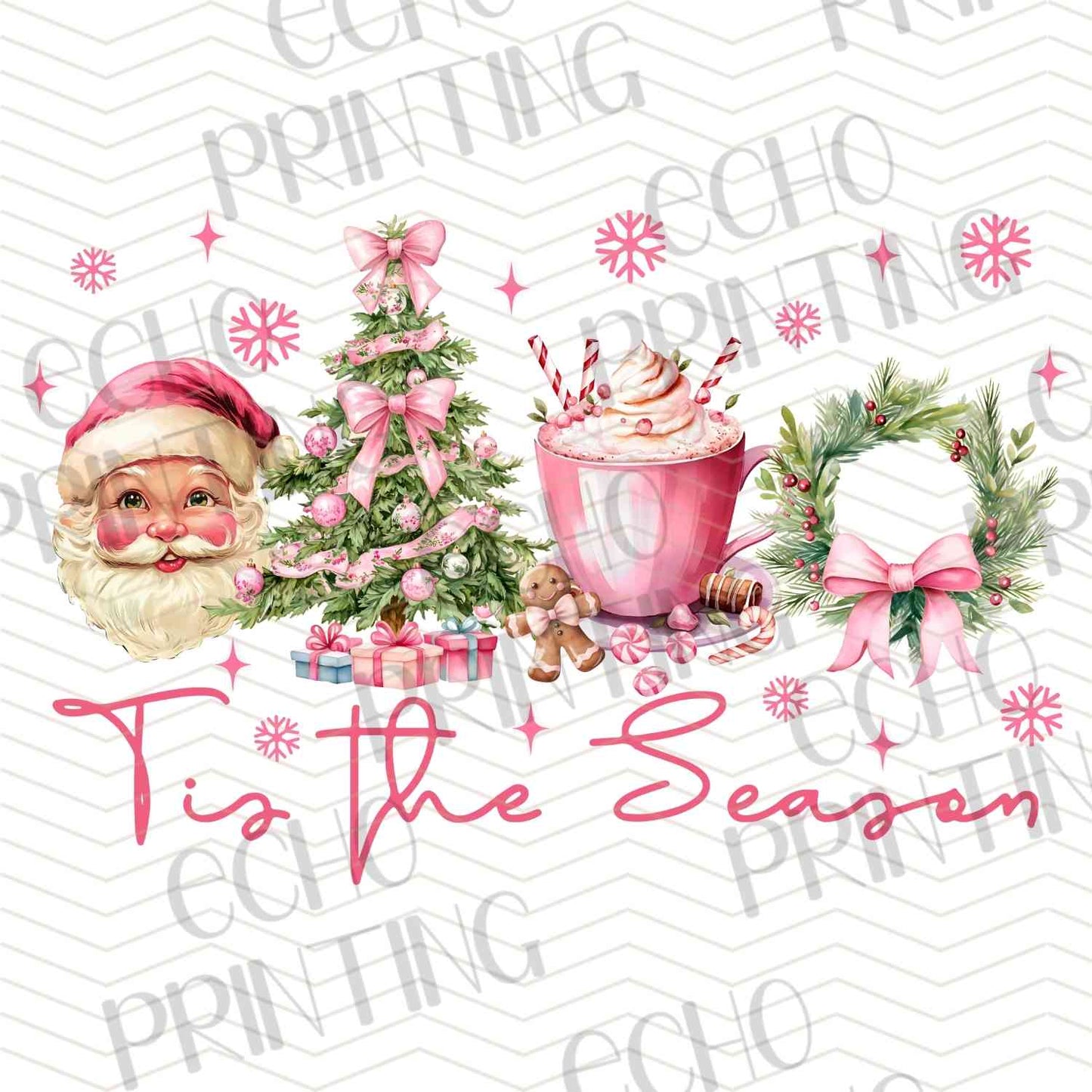 WNXM 333 - TIS THE SEASON SANTA PINK MUG