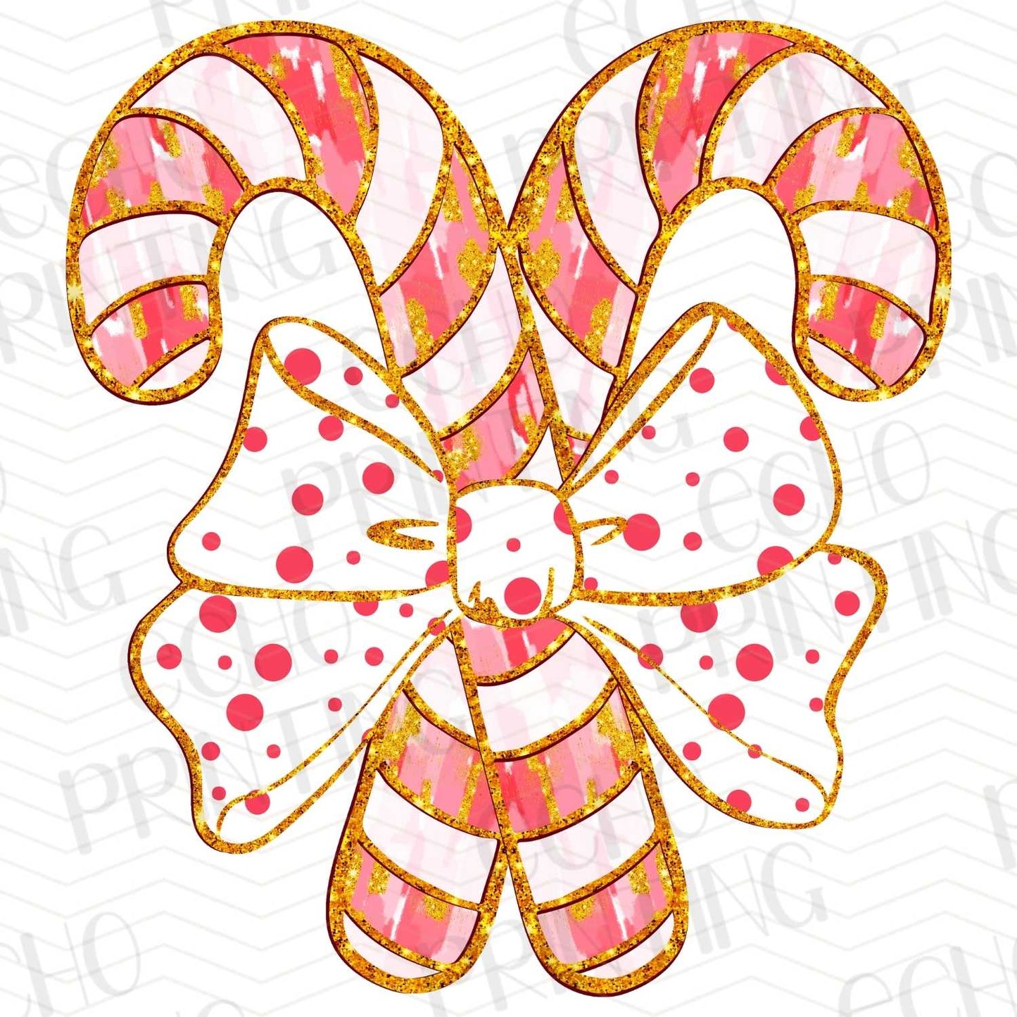 WNXM 35 – CANDY CANES WITH RED AND WHITE POLKA DOT BOW