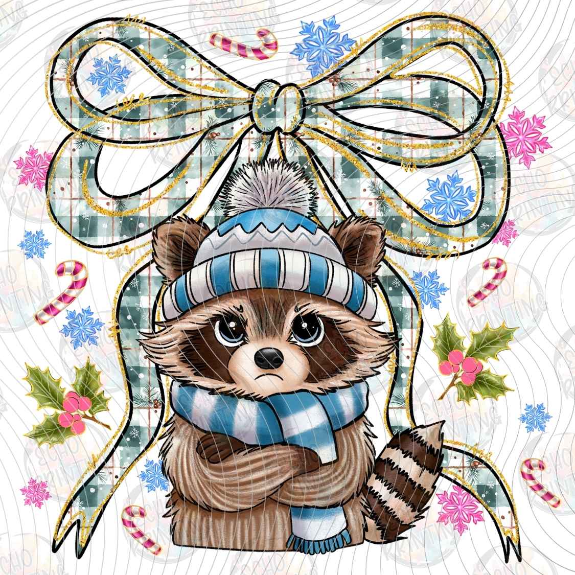 WNXM 3505 - WINTER RACCOON BOW