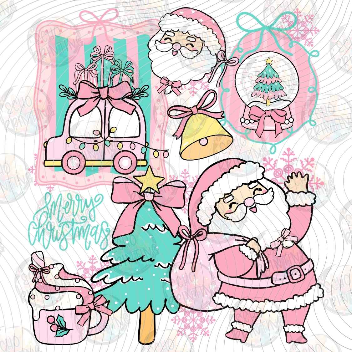 WNXM 3866 - PASTEL CHRISTMAS FRIENDS