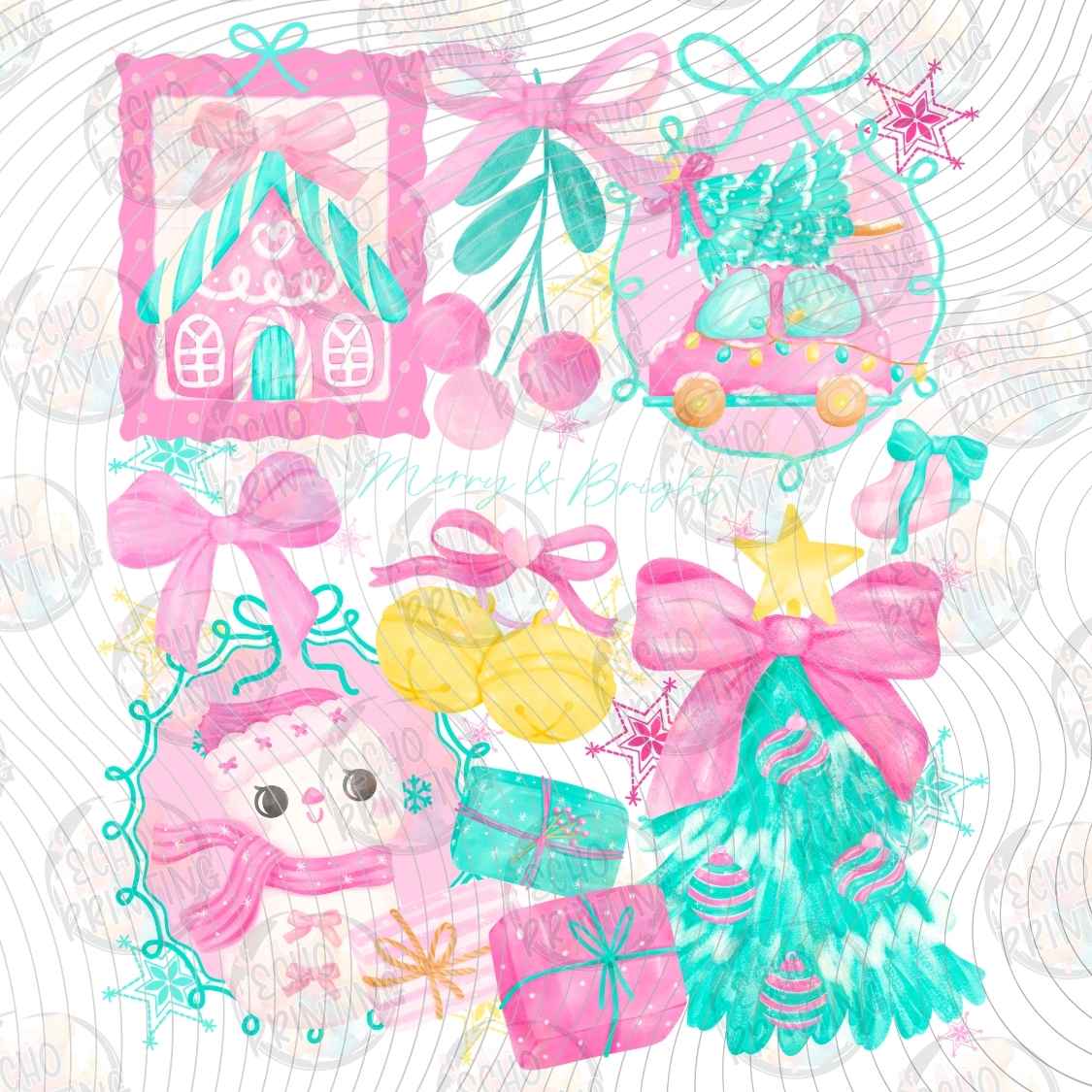 WNXM 3868 - PASTEL CHRISTMAS FRIENDS