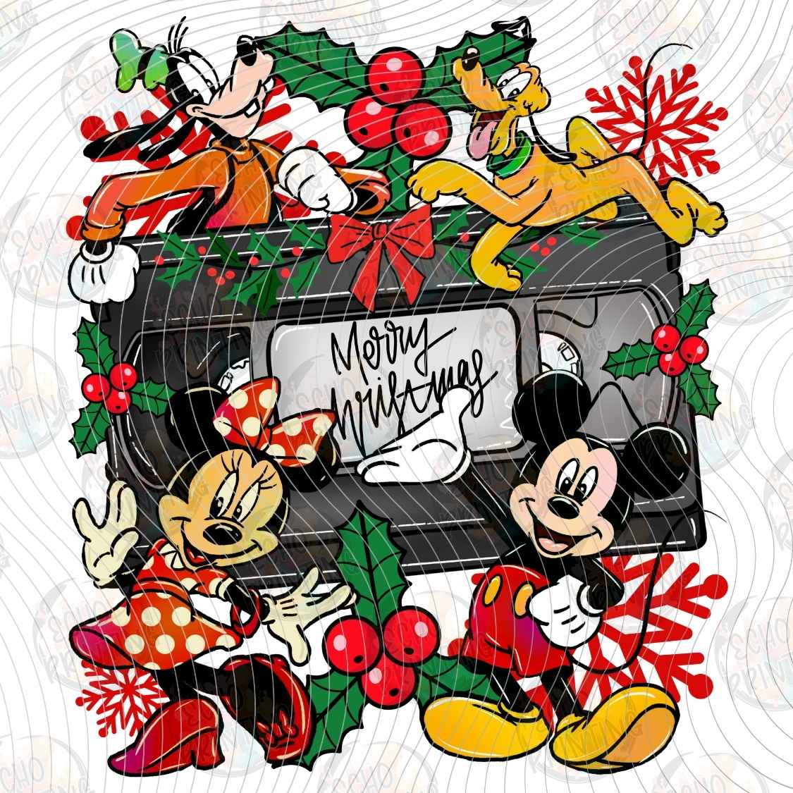 WNXM 3873 - HOLIDAY CHARACTER COLLAGE
