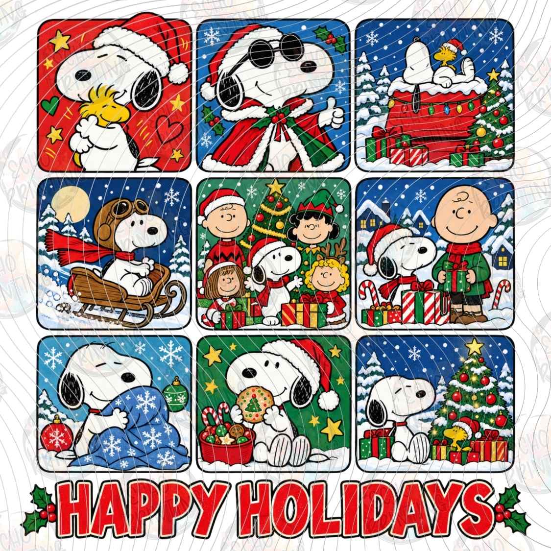 WNXM 3941 - HOLIDAY PUP COLLAGE