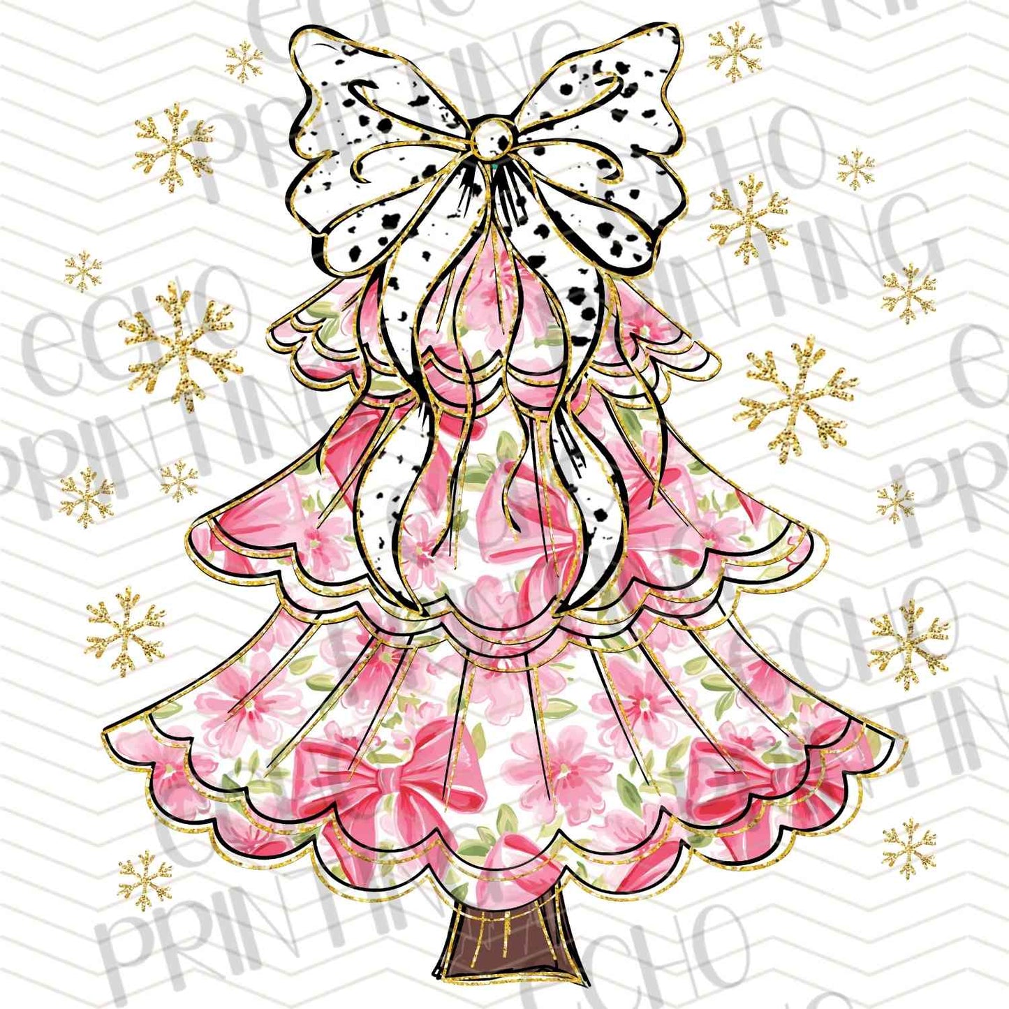 WNXM 397 - ANGEL TREE TOPPER GOLD GOWN