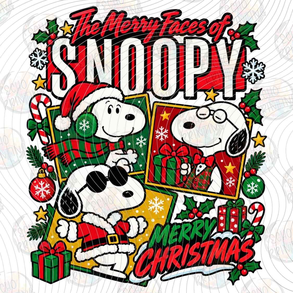 WNXM 4010 - CHRISTMAS PUP COLLAGE