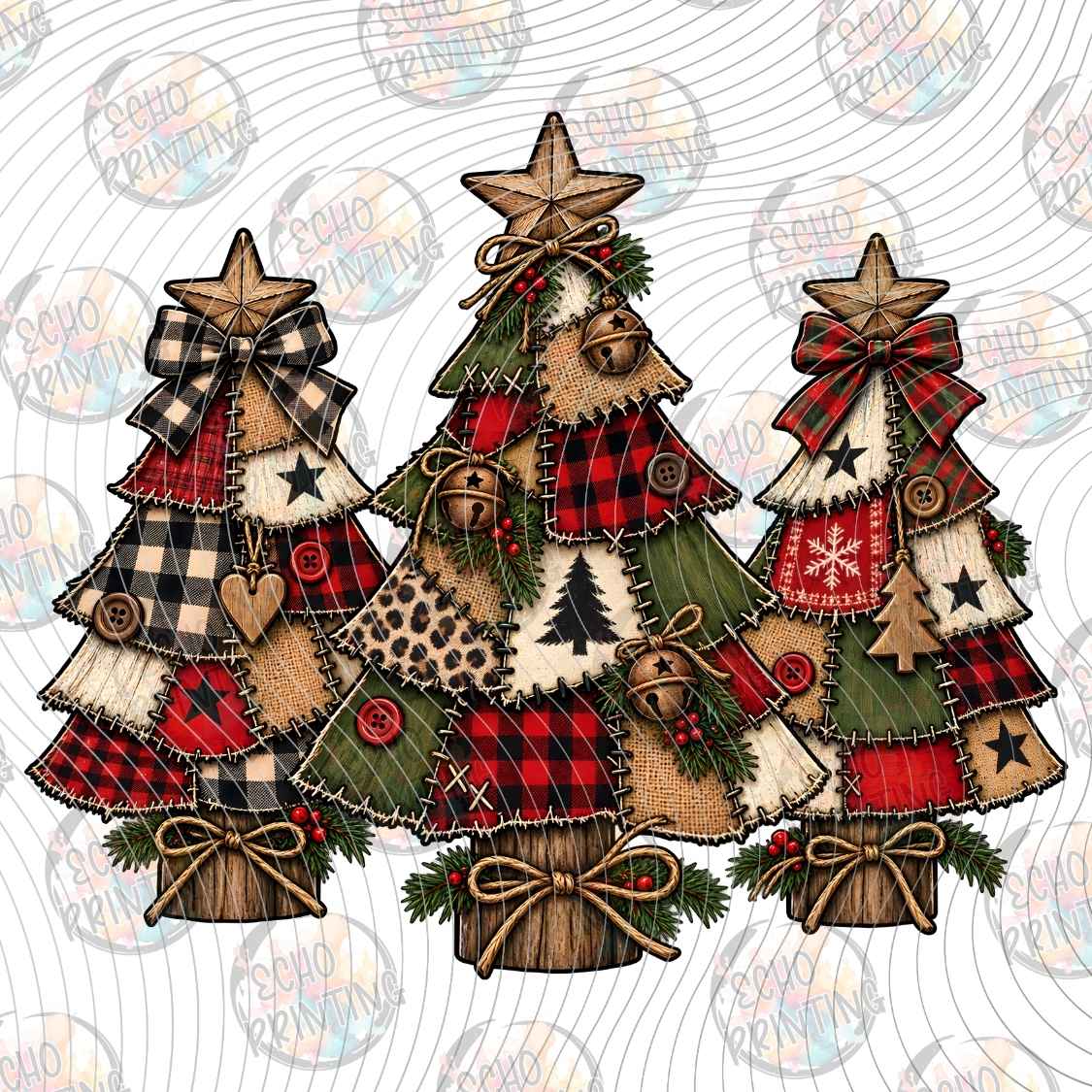 WNXM 4069 - PLAID CHRISTMAS TREES