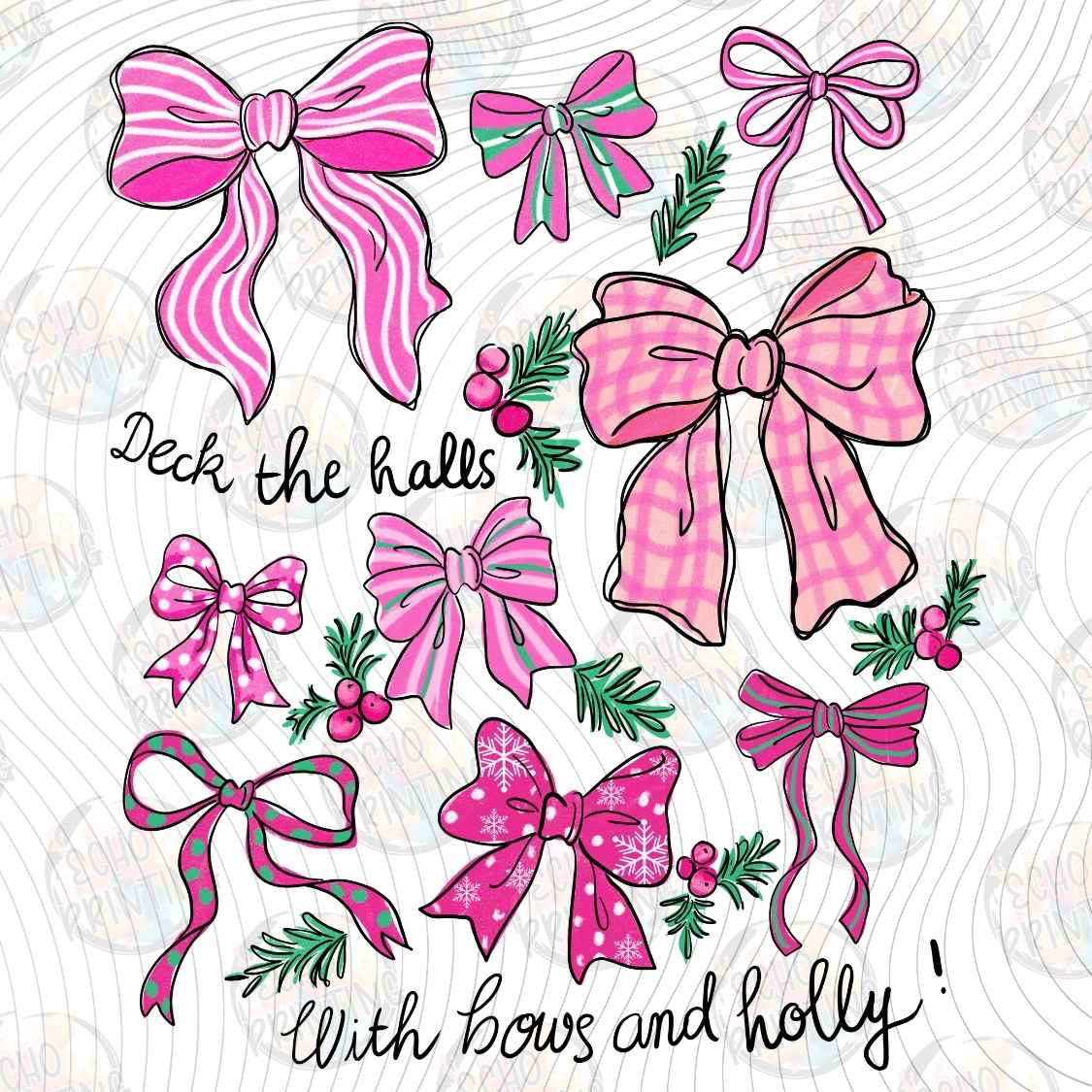 WNXM 4106 - CHRISTMAS BOW PATTERN