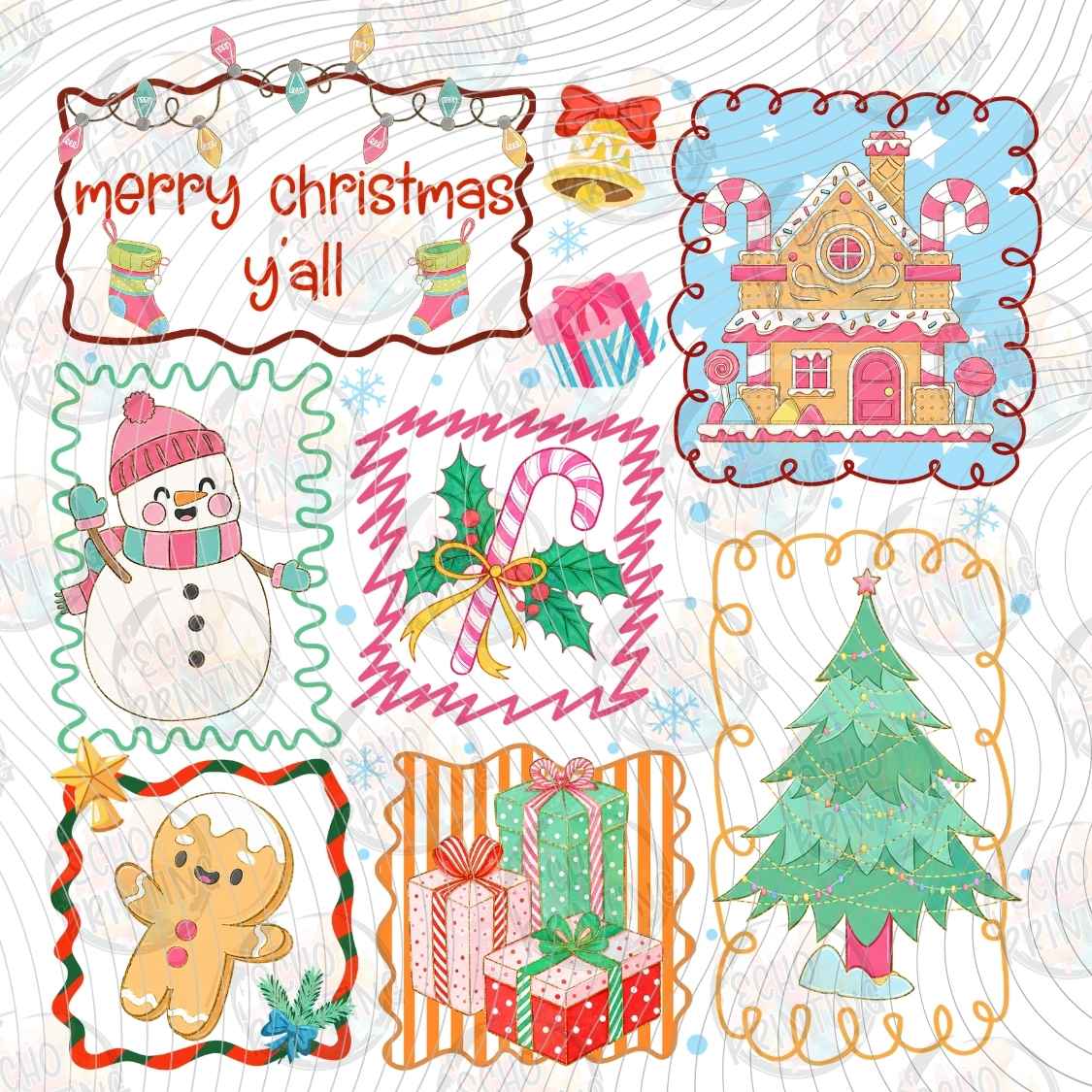 WNXM 4125 - MERRY CHRISTMAS STAMPS