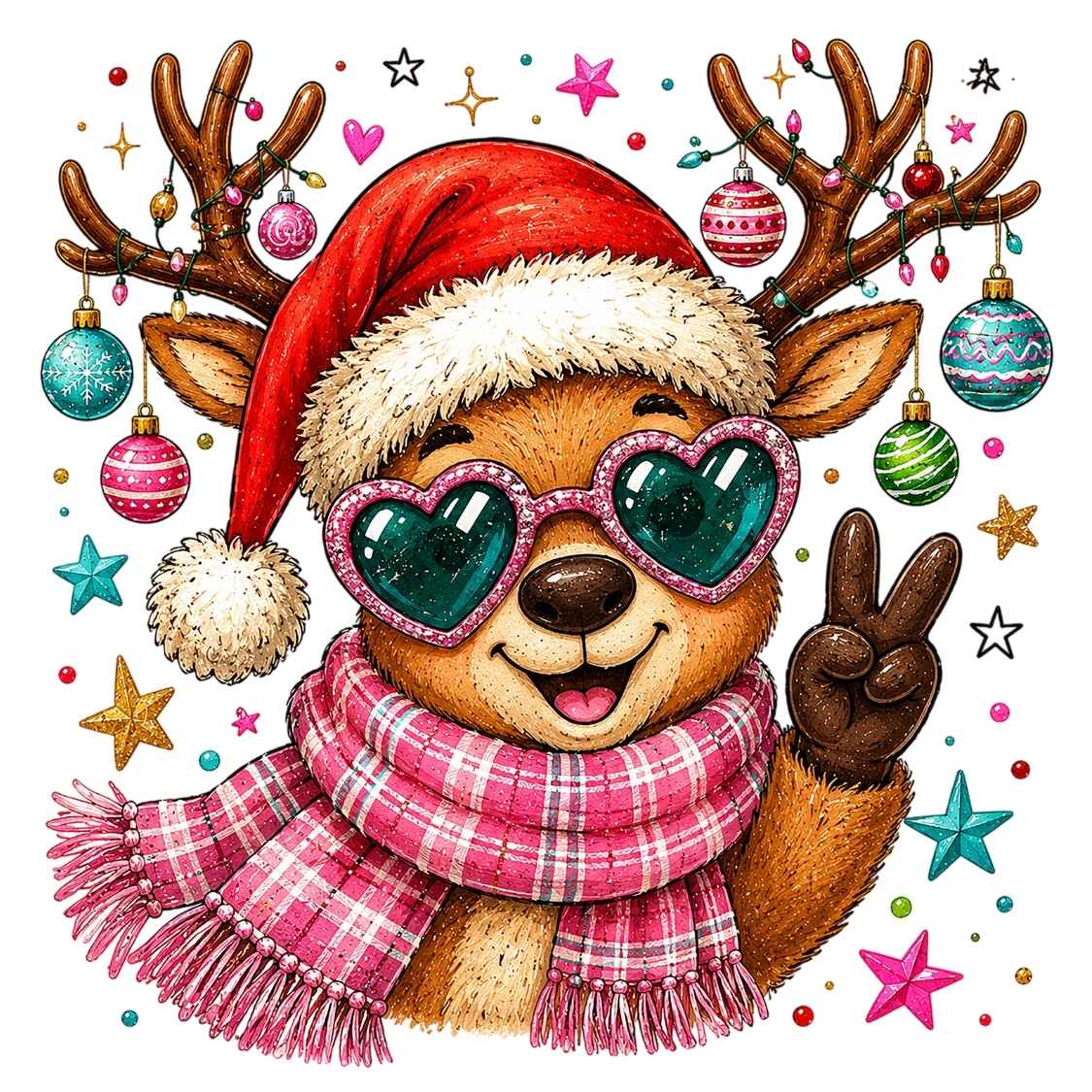 WNXM 4158 - PINK REINDEER GLAM