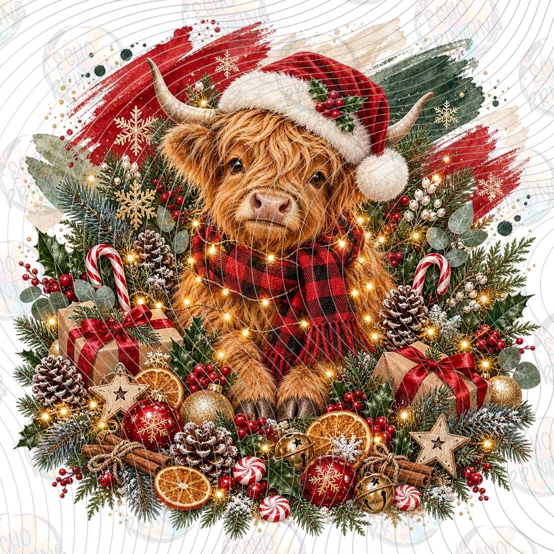 WNXM 4170 - HIGHLAND COW CHRISTMAS