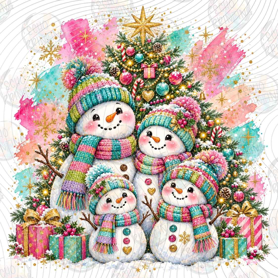 WNXM 4180 - SNOWMAN FAMILY TREE
