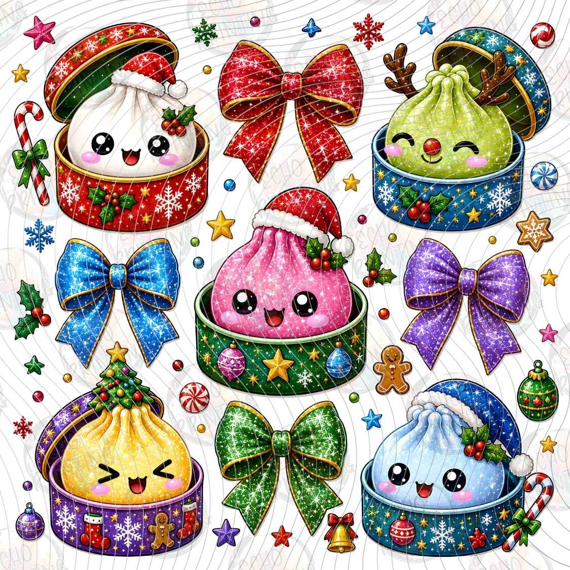 WNXM 4224 - PASTEL ORNAMENT FRIENDS