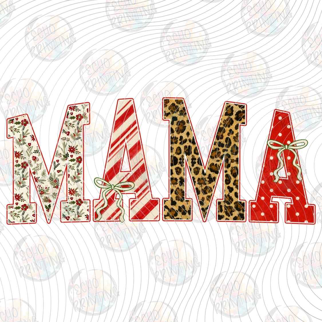 WNXM 4309 - MAMA CHRISTMAS LETTERING