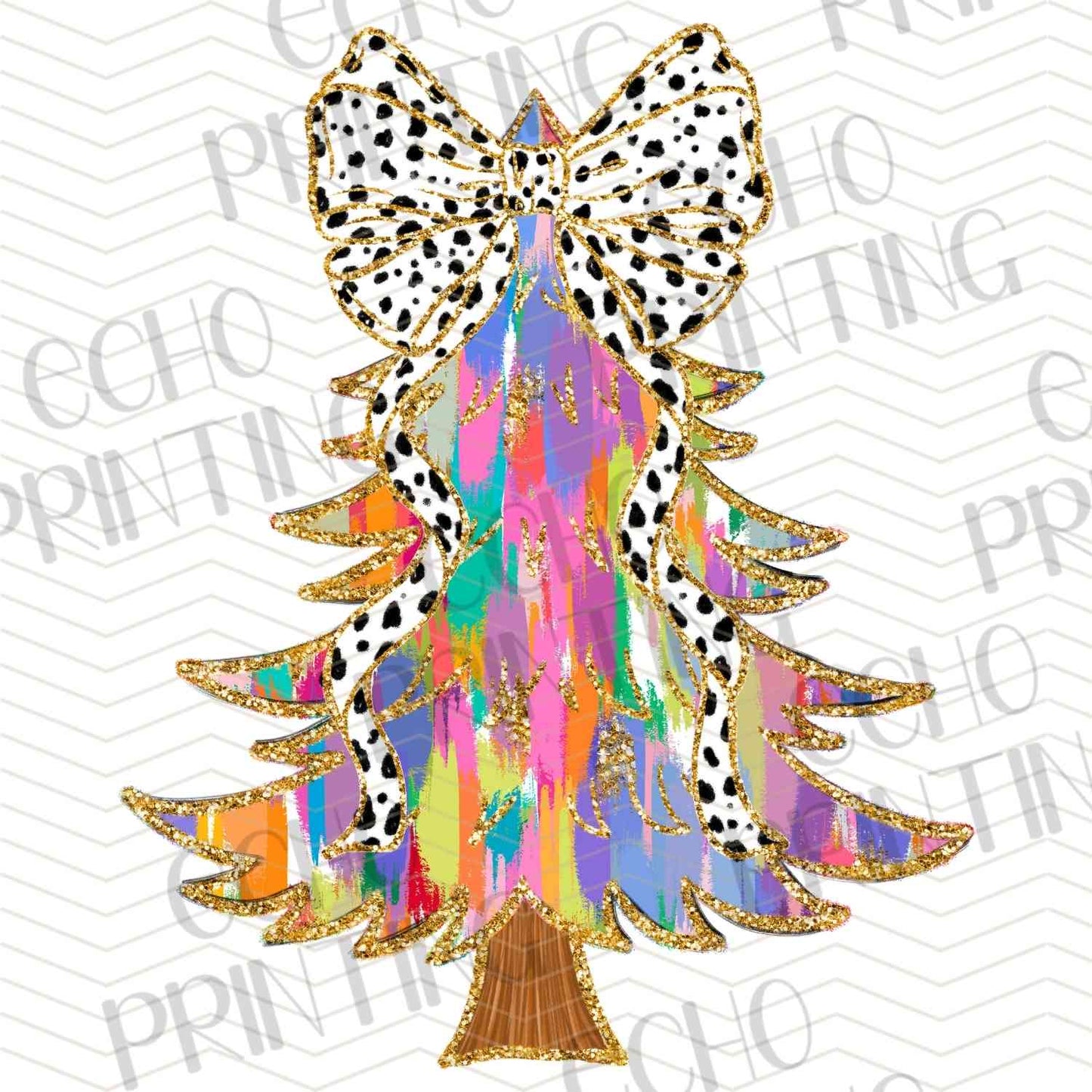 WNXM 460 - RAINBOW CHRISTMAS TREE BOW