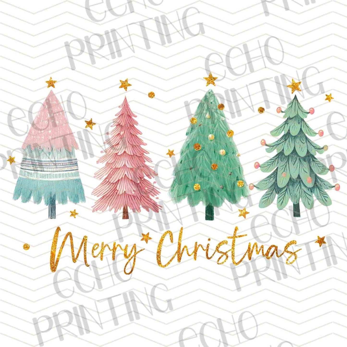WNXM 467 - PASTEL MERRY CHRISTMAS TREES