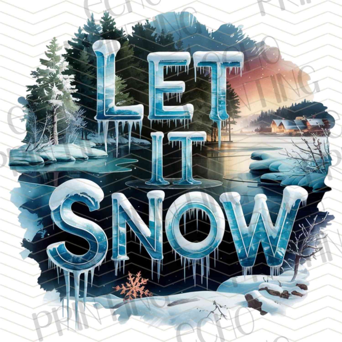 WNXM 654 - LET IT SNOW WINTER SCENE