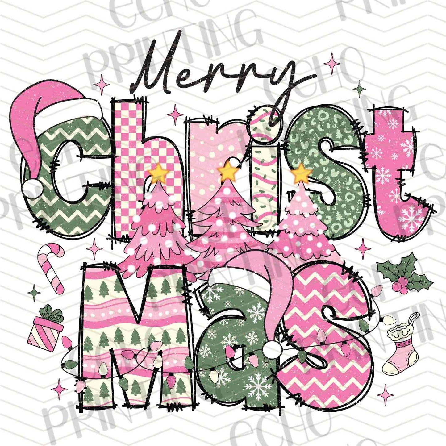 WNXM 695 - MERRY CHRISTMAS PINK RETRO