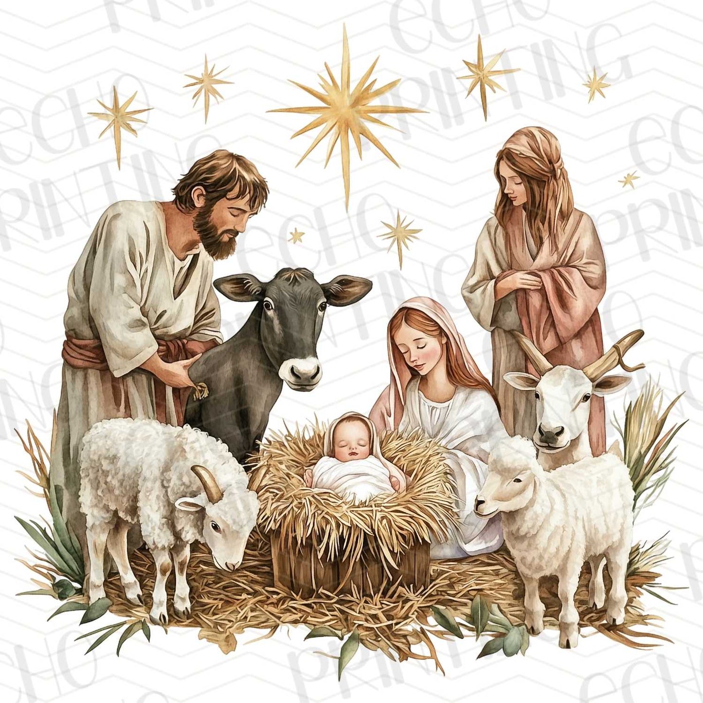 WNXM 71 – NATIVITY SCENE WITH ANIMALS AND BABY