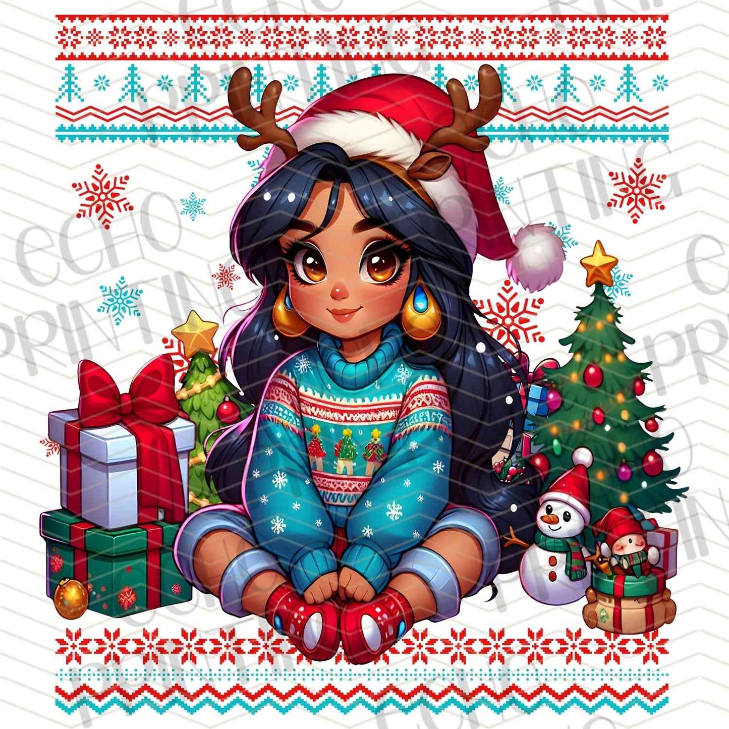 WNXM 882 – CHRISTMAS GIRL WITH PRESENTS