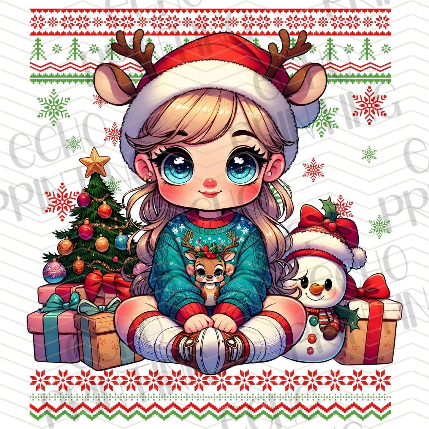 WNXM 884 - CUTE ELF GIRL WITH GIFTS