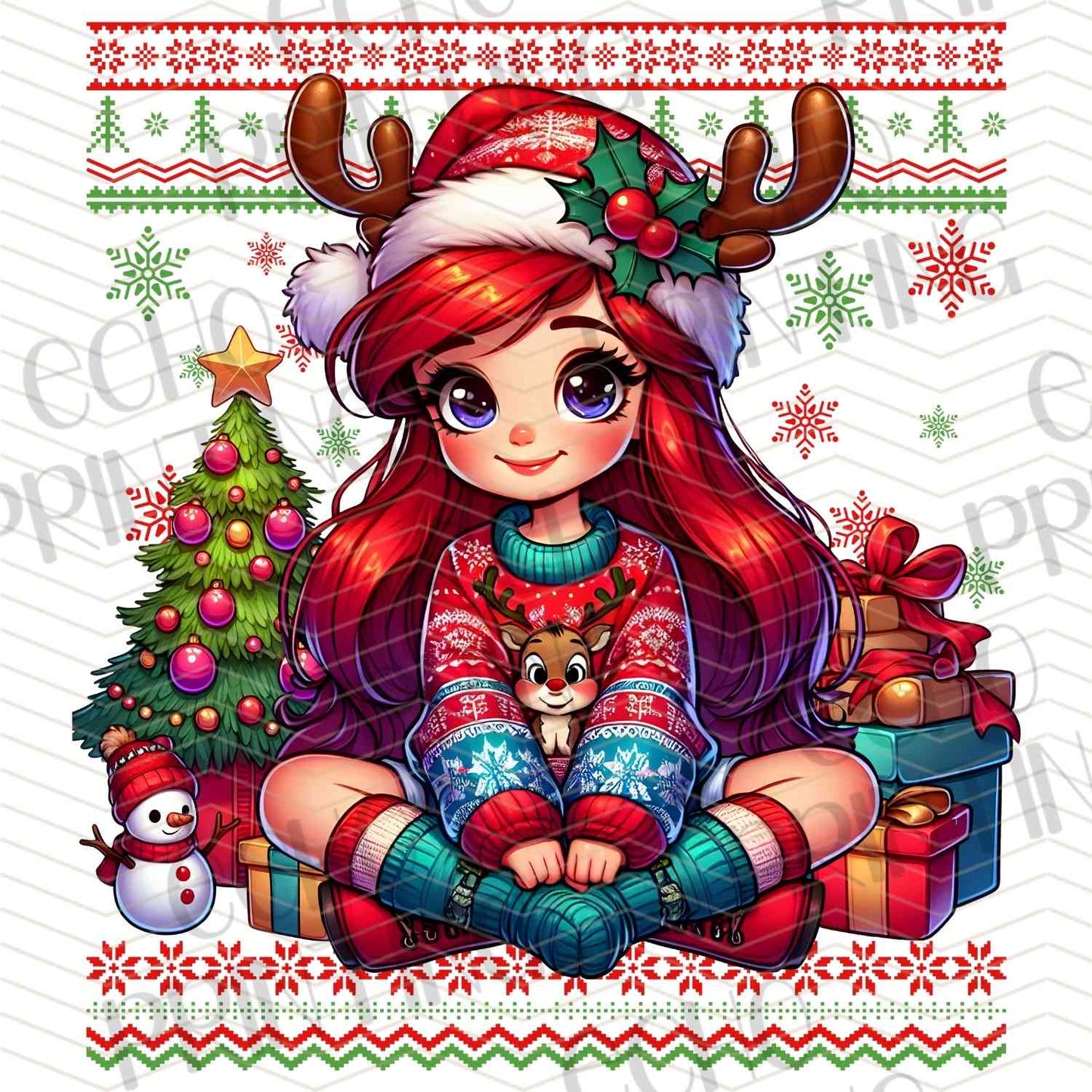 WNXM 885 – REDHEAD GIRL WITH PRESENTS