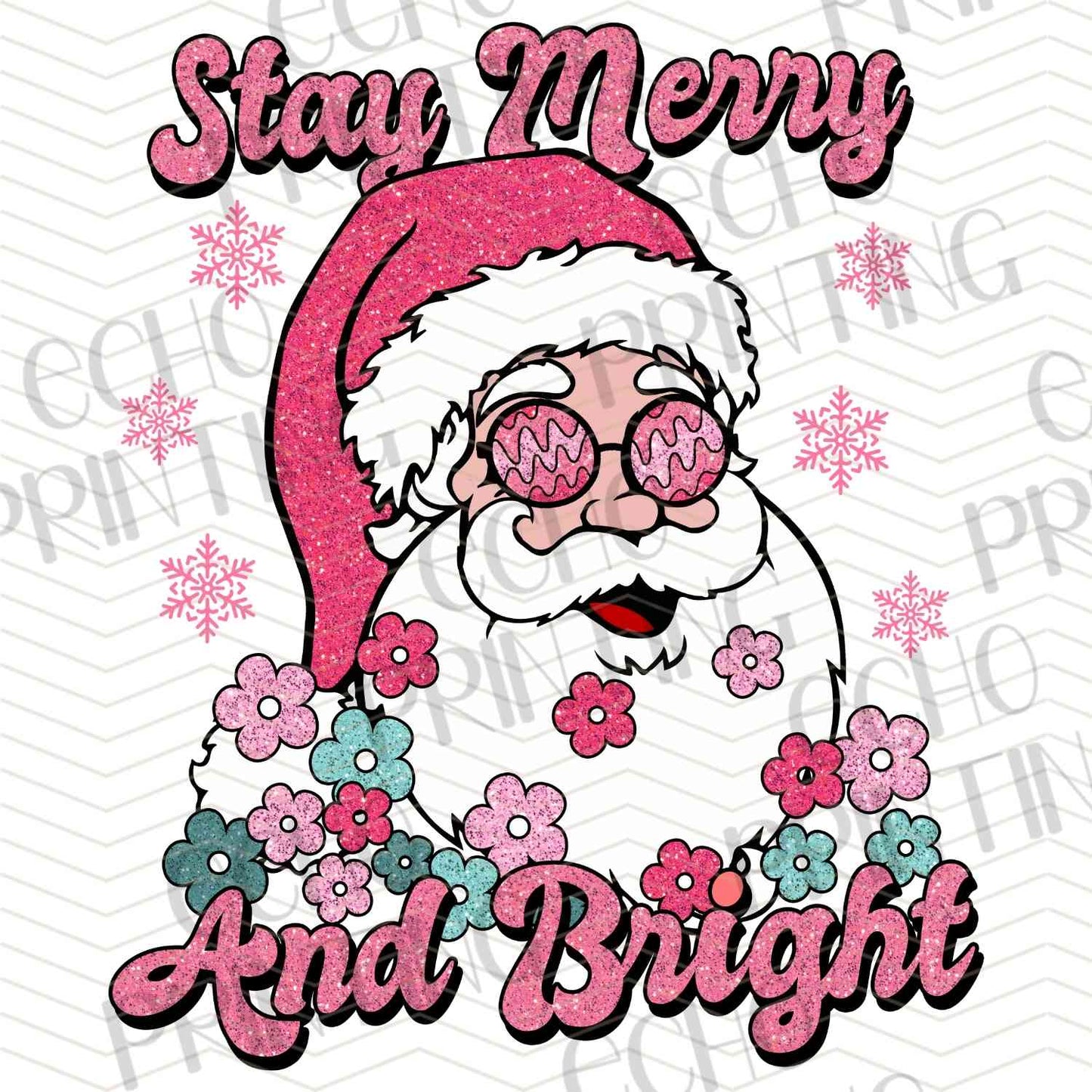 WNXM 932 – STAY MERRY AND BRIGHT SANTA FACE