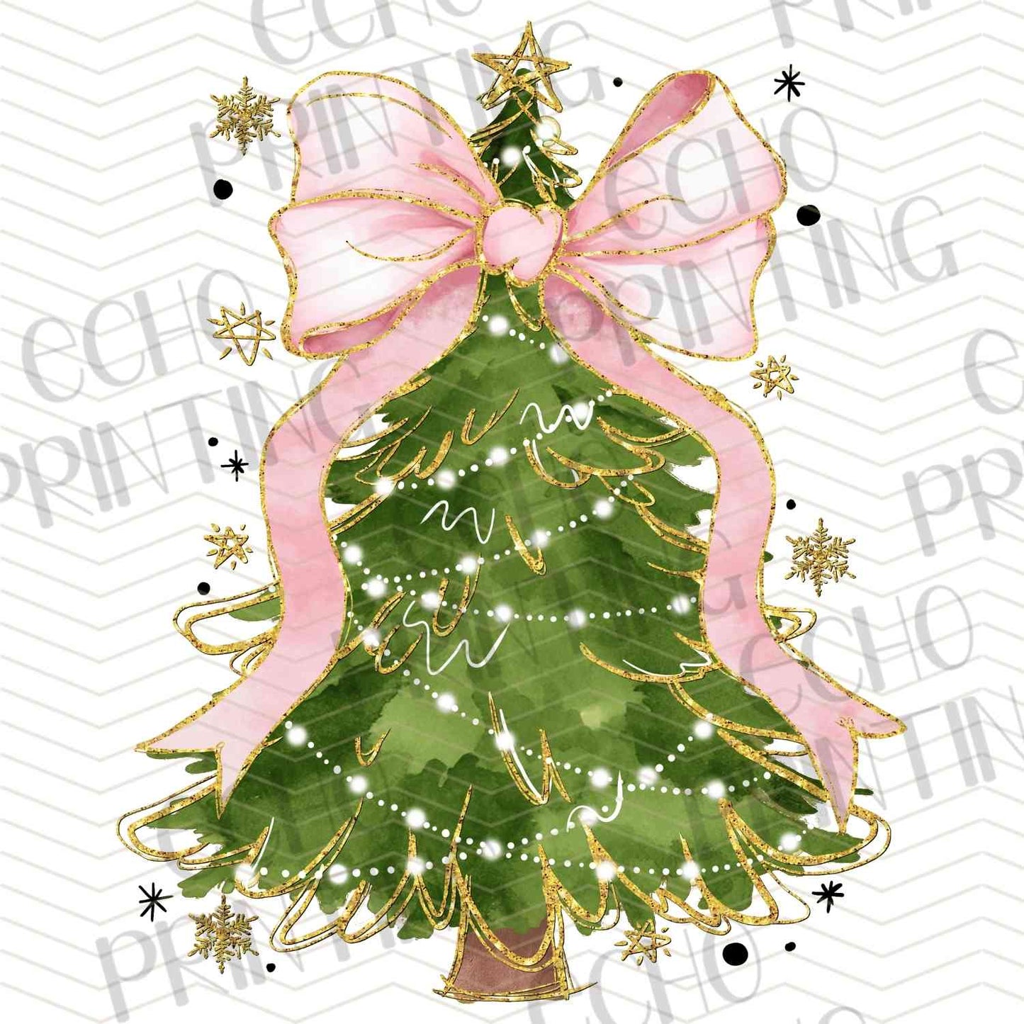 WNXM 960 – GREEN TREE WITH PINK BOW