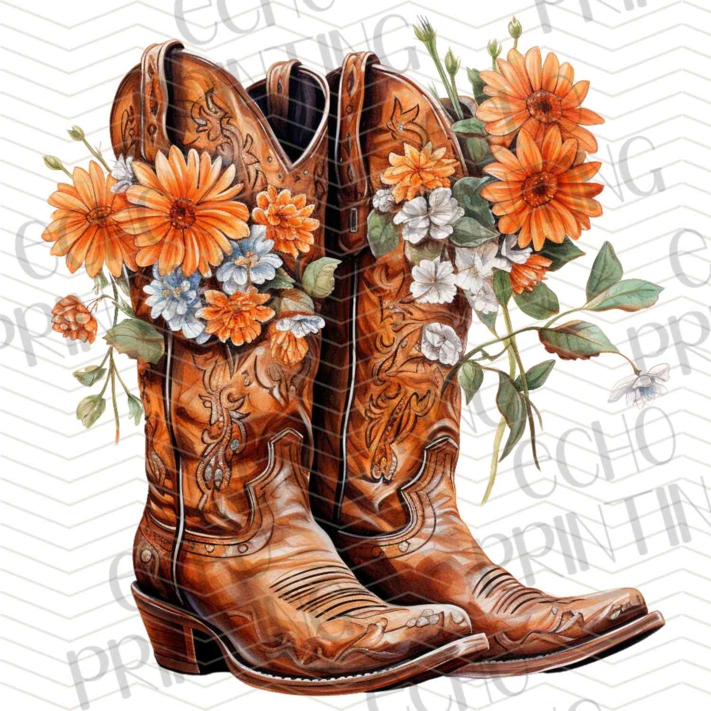 WSTNG 168 - FLORAL COWBOY BOOTS VINTAGE