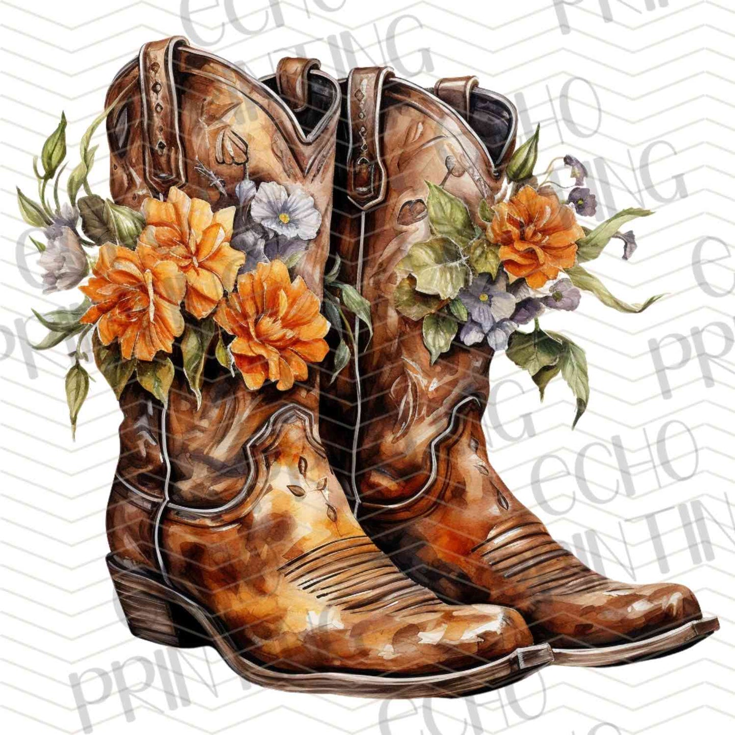 WSTNG 171 - FLORAL COWBOY BOOTS AUTUMN
