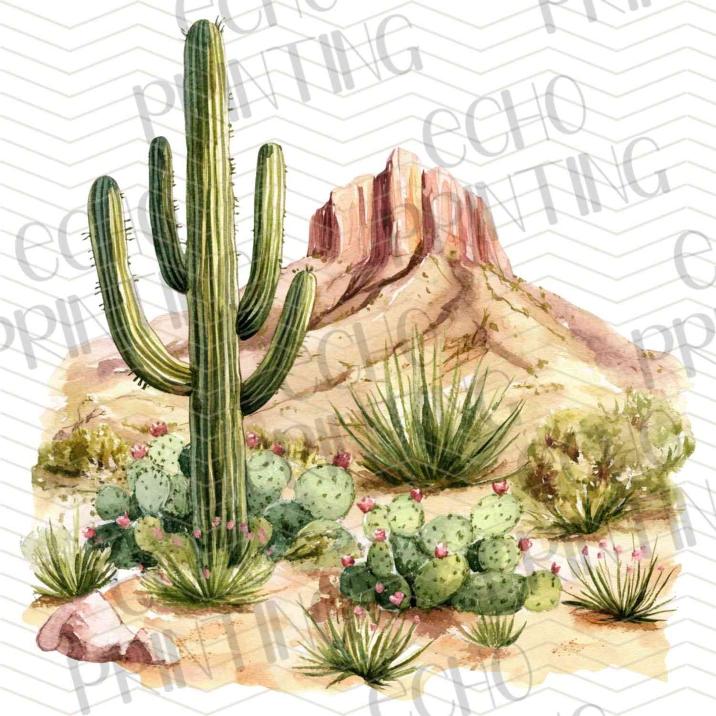 WSTNG 191 - DESERT CACTUS LANDSCAPE VII