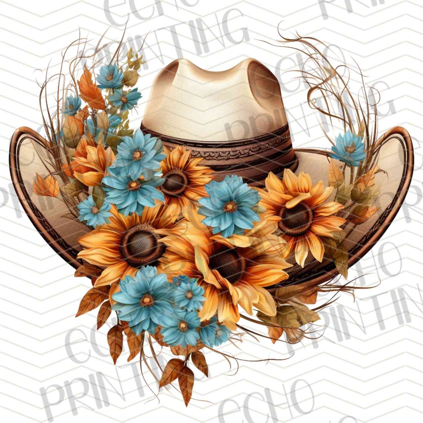WSTNG 195 - SUNFLOWER COWBOY HAT