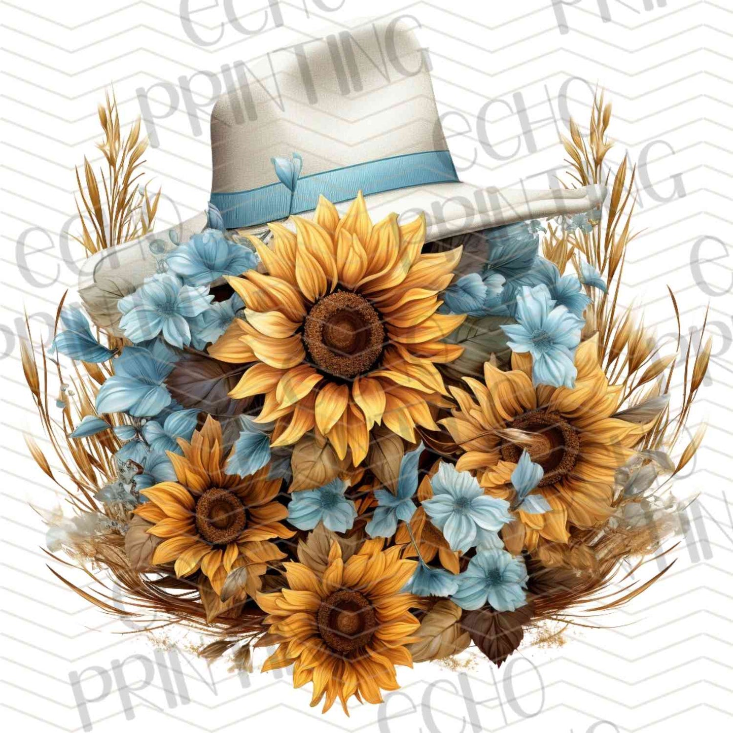 WSTNG 202 - FLORAL COWBOY HAT