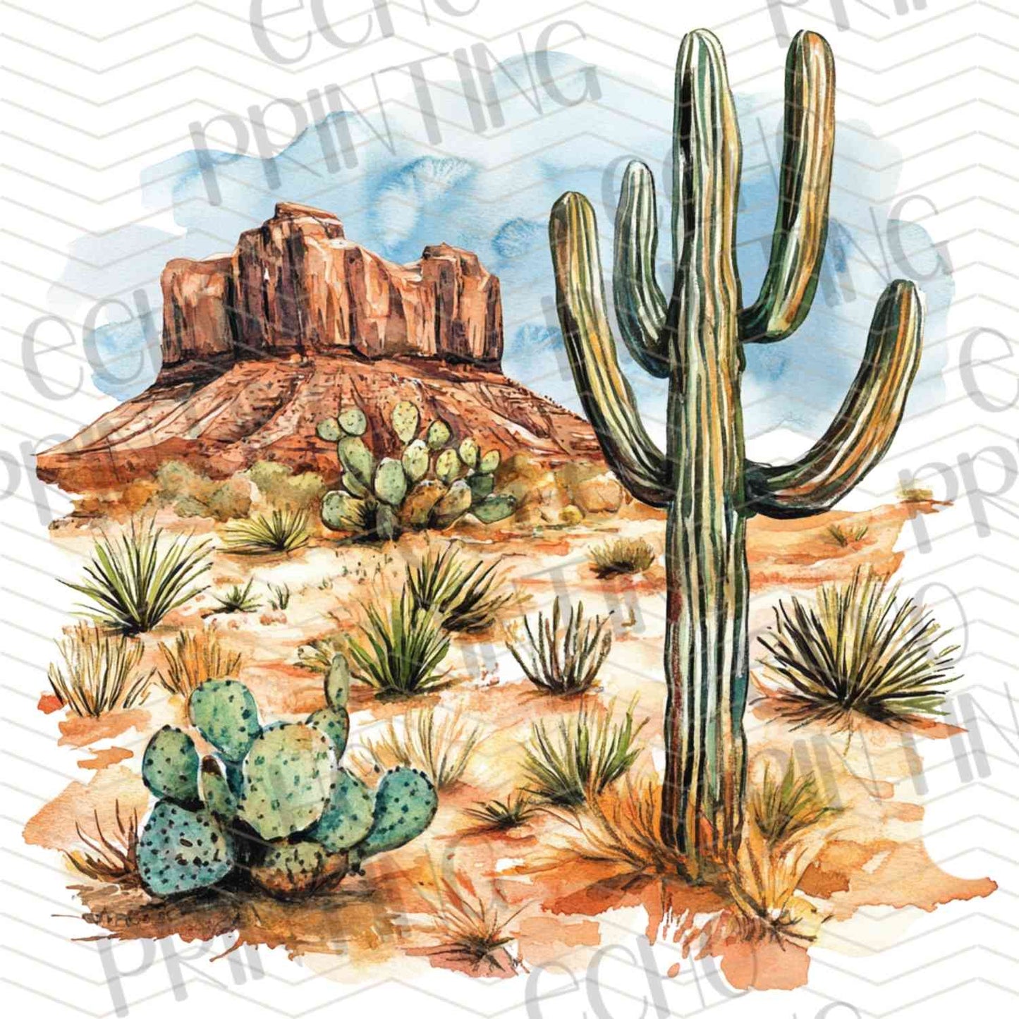 WSTNG 207 - DESERT CACTUS SCENE