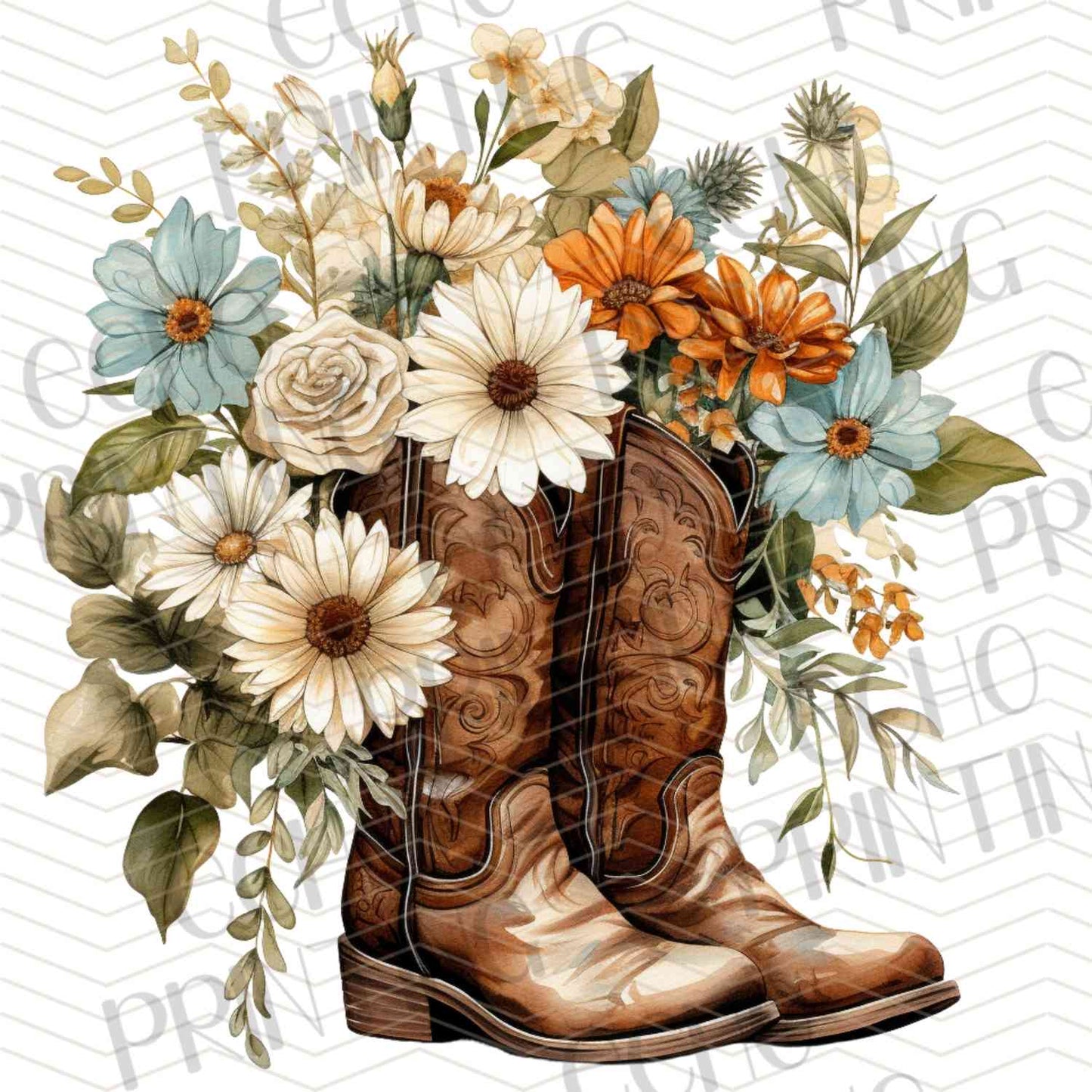 WSTNG 212 - FLORAL WESTERN BOOTS
