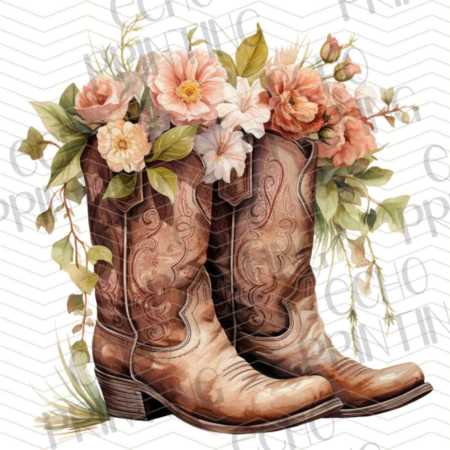 WSTNG 216 - FLORAL COWBOY BOOTS