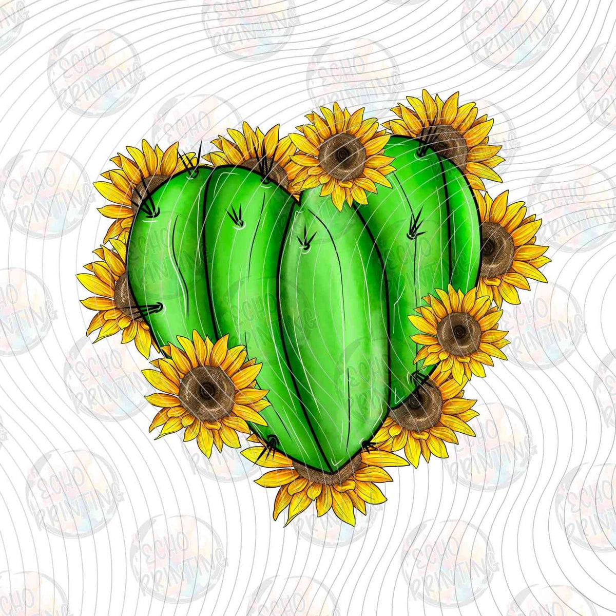 WSTNG 231 - CACTUS PEER CHARACTERS WITH SUNFLOWERS